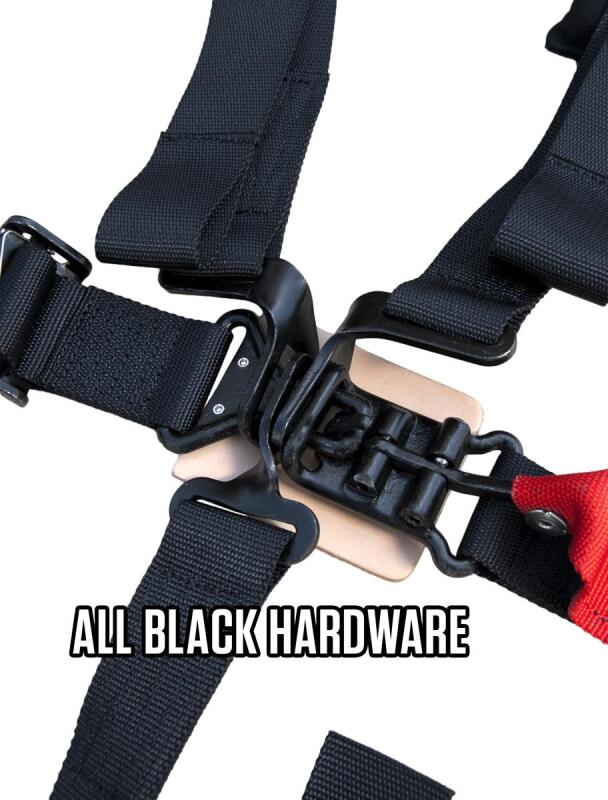 PRP 4.2 Harness with Latch / Link Lap Belt- Red PRP Seats Seat Belts & Harnesses  AXOPROS