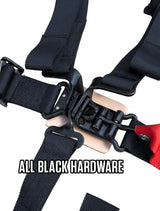 PRP 4.2 Harness with Latch / Link Lap Belt- Red PRP Seats Seat Belts & Harnesses  AXOPROS