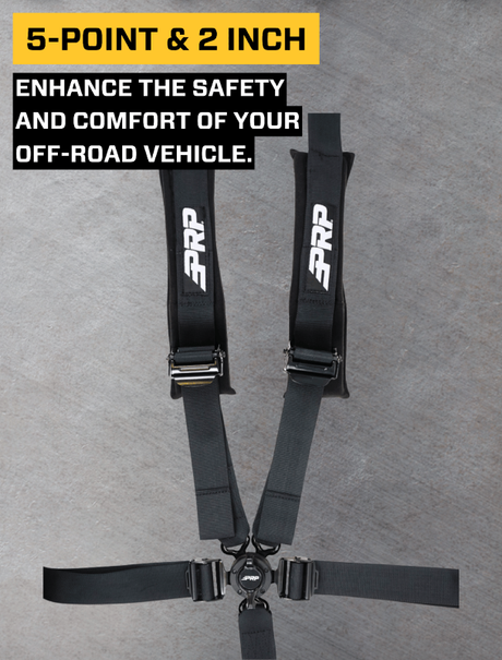 PRP 5.2 Harness(Cam-Lock, SFI Rated) - Black PRP Seats Seat Belts & Harnesses  AXOPROS