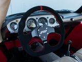 PRP Comp-R D-Shape Suede Steering Wheel - Red PRP Seats Steering Wheels  AXOPROS
