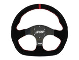 PRP Comp-R D-Shape Suede Steering Wheel - Red PRP Seats Steering Wheels  AXOPROS