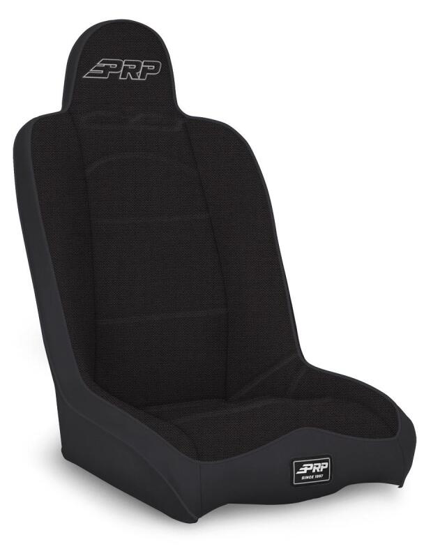 PRP Daily Driver High Back Suspension Seat (Two Neck Slots) - All Black PRP Seats Seats  AXOPROS