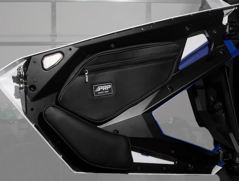 PRP Polaris RZR PRO XP/PRO R/Turbo R Front Door Bags with Knee Pad (Pair) PRP Seats Bags - Bike Bags  AXOPROS