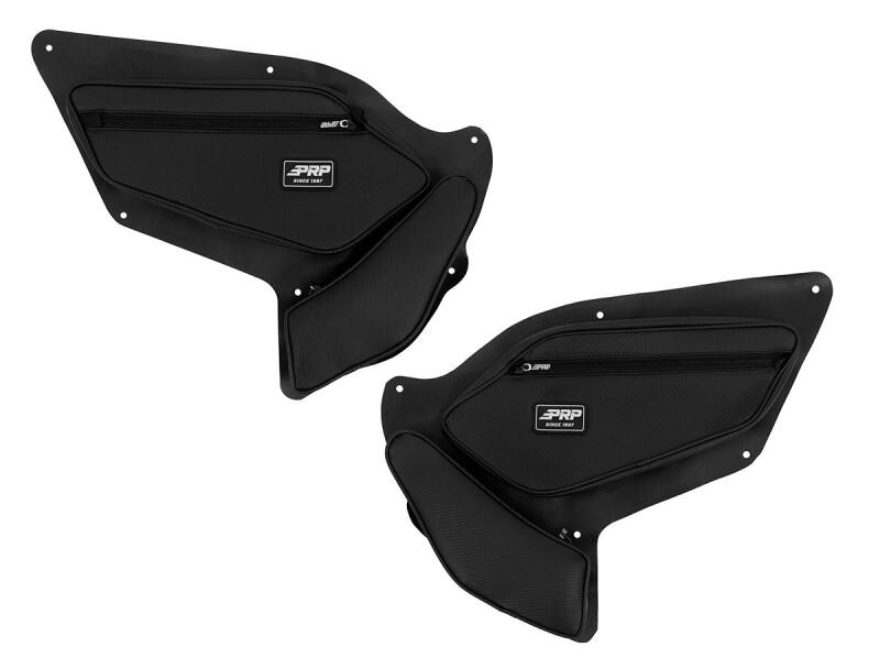 PRP Polaris RZR PRO XP/PRO R/Turbo R Front Door Bags with Knee Pad (Pair) PRP Seats Bags - Bike Bags  AXOPROS