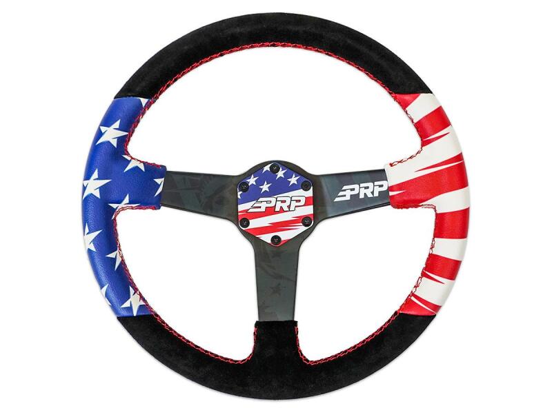PRP Steering Wheel Center Cap - New Glory Stars and Stripes PRP Seats Steering Wheel Hubs  AXOPROS