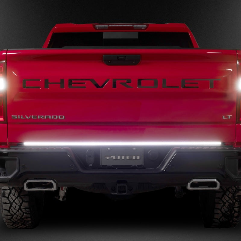 Putco 2019+ Silverado/Sierra 60in Red Light Blade Direct Fit Kit Red Putco Light Tailgate Bar  AXOPROS