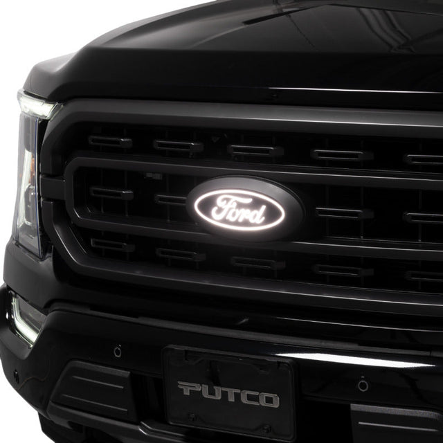 Putco 2023 Ford F-150 Front Luminix Ford LED Emblem - w/Camera CutOut w/o Spray Washer Putco Light Bars & Cubes  AXOPROS