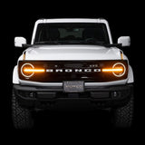 Putco 22-24 Ford Bronco Luminix DRL LED Light Hood Limb Riser (Factory Hood Side Hinge Replacments)
