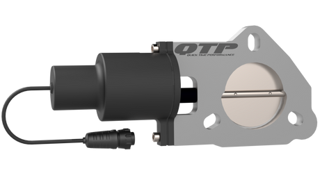 QTP 2.25in Bolt-On QTEC Electric Cutout Valve - Single QTP Exhaust Cutouts  AXOPROS