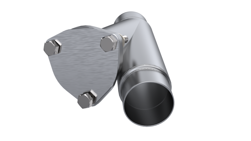 QTP 2.25in Weld-On QTEC Exhaust Cutout Y-Pipe QTP Y Pipes  AXOPROS