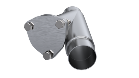 QTP 2.25in Weld-On QTEC Exhaust Cutout Y-Pipe QTP Y Pipes  AXOPROS