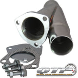 QTP 2.25in Weld-On QTEC Exhaust Cutout Y-Pipe QTP Y Pipes  AXOPROS