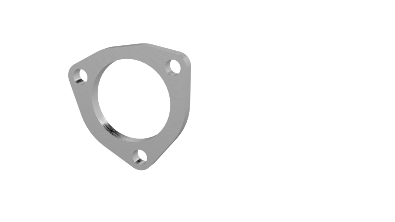 QTP 2.5in Weld-On QTEC 3 Bolt Flange QTP Flanges  AXOPROS