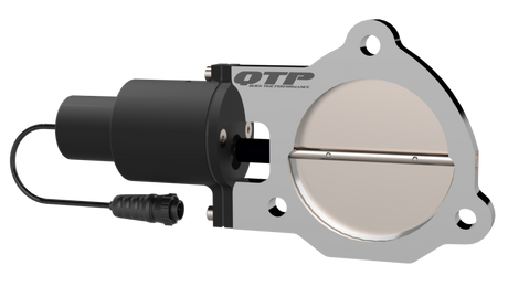 QTP 3.5in Bolt-On QTEC Electric Cutout Valve - Single QTP Exhaust Cutouts  AXOPROS