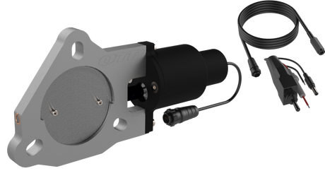 QTP 3in Bolt-On QTEC Electric Cutout Valve - Single QTP Exhaust Cutouts  AXOPROS