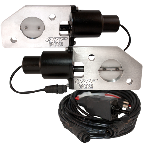 QTP 3in Bolt-On QTEC Electric Cutout Valve - Single QTP Exhaust Cutouts  AXOPROS