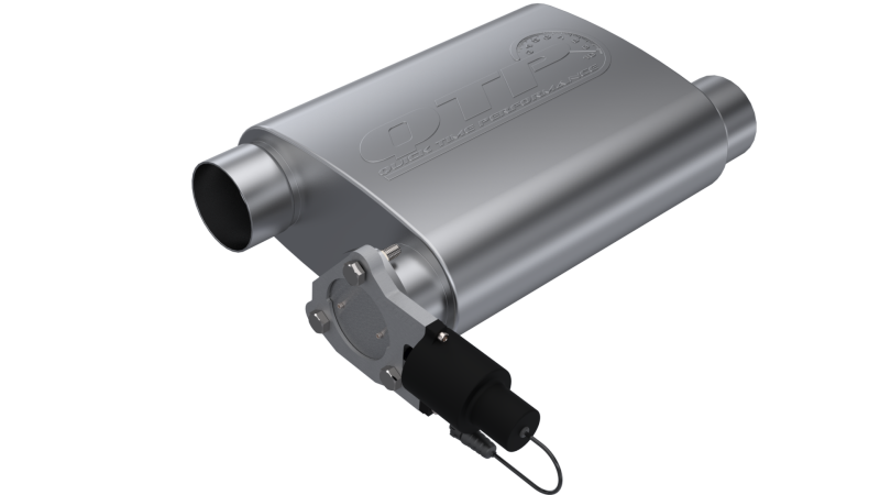 QTP 3in Weld-On 304SS Screamer Muffler w/Bolt-On QTEC Electric Cutout QTP Muffler  AXOPROS