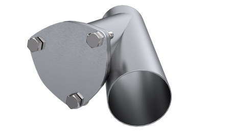 QTP 3in Weld-On QTEC Exhaust Cutout Y-Pipe QTP Y Pipes  AXOPROS
