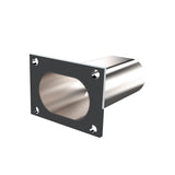 QTP 3in Weld-On QTEC Low Profile Conncetion Oval Tube Kit QTP Exhaust Cutouts  AXOPROS