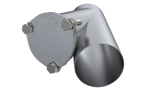 QTP 4in Weld-On QTEC Exhaust Cutout Y-Pipe QTP Y Pipes  AXOPROS