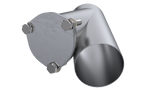 QTP 4in Weld-On QTEC Exhaust Cutout Y-Pipe QTP Y Pipes  AXOPROS