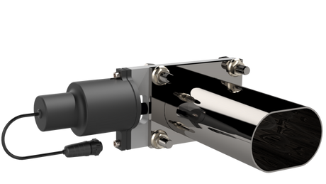 QTP Bolt-On QTEC Low Profile Oval Electric Cutout Valve QTP Exhaust Cutouts  AXOPROS