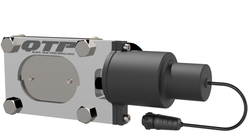 QTP Bolt-On QTEC Low Profile Oval Electric Cutout Valve QTP Exhaust Cutouts  AXOPROS