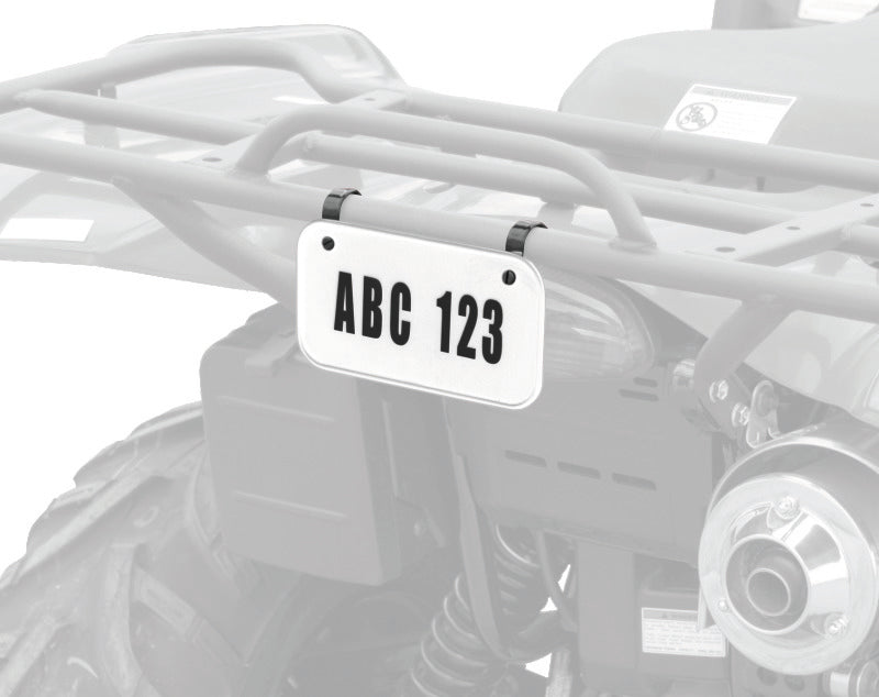Quadboss ATV License Plate Kit - Black QuadBoss Tuning Licenses  AXOPROS