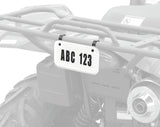 Quadboss ATV License Plate Kit - White QuadBoss Tuning Licenses  AXOPROS