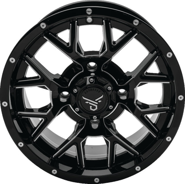 QuadBoss Barbwire 14X7 - 5+2 - 4/110 - Milled QuadBoss Wheels - Cast  AXOPROS