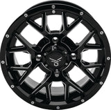 QuadBoss Barbwire 14X7 - 5+2 - 4/137 - Milled QuadBoss Wheels - Cast  AXOPROS