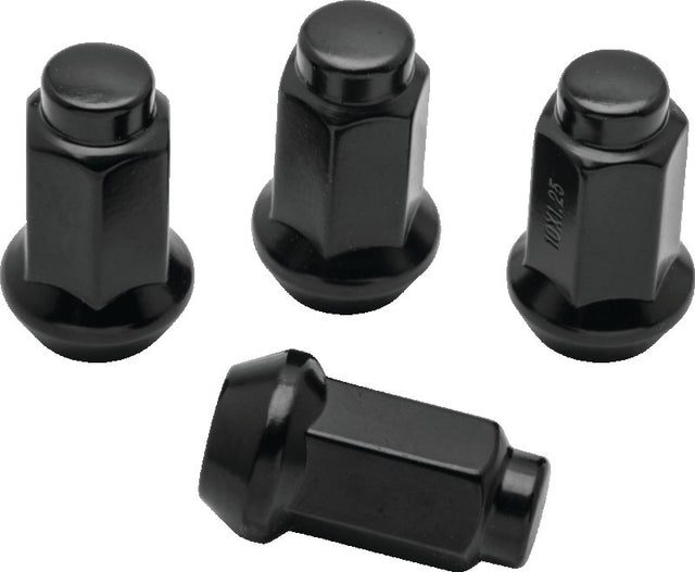 QuadBoss Lug Nuts 10x1.25 - 14mm-Od - Black - Box of 4 QuadBoss Lug Nuts  AXOPROS