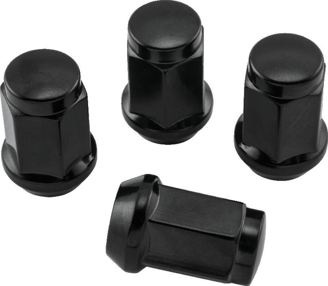 QuadBoss Lug Nuts 12x1.25 - 17mm-Od - Black - Box of 4 QuadBoss Lug Nuts  AXOPROS