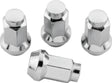 QuadBoss Lug Nuts 3/8in-24 - 14mm-Od - Chrome  - Box of 4 QuadBoss Lug Nuts  AXOPROS