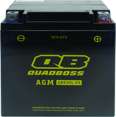 QuadBoss Maintenance-Free AGM Battery QBX30L-FA QuadBoss Batteries  AXOPROS