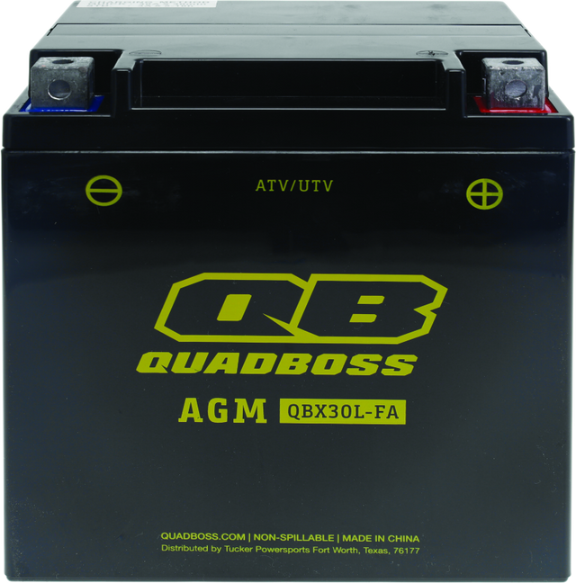 QuadBoss Maintenance-Free AGM Battery QBX30L-FA QuadBoss Batteries  AXOPROS
