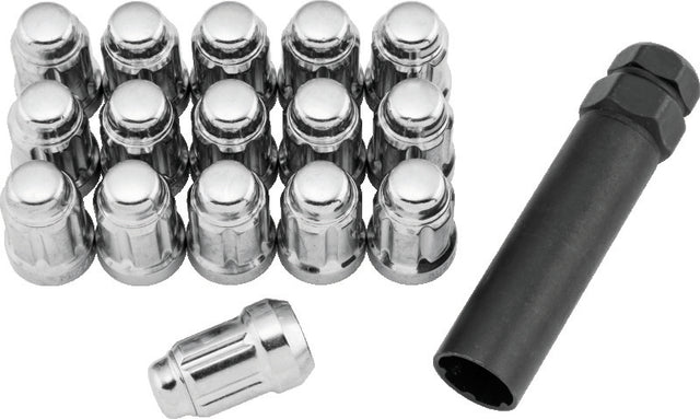 QuadBoss Spline Lug Nuts 12x1.25 - Silver QuadBoss Lug Nuts  AXOPROS