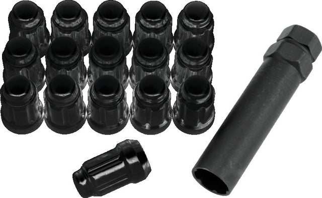 QuadBoss Spline Lug Nuts 12x1.5 - Black QuadBoss Lug Nuts  AXOPROS