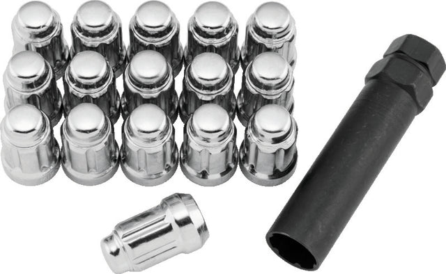 QuadBoss Spline Lug Nuts 12x1.5 - Silver QuadBoss Lug Nuts  AXOPROS