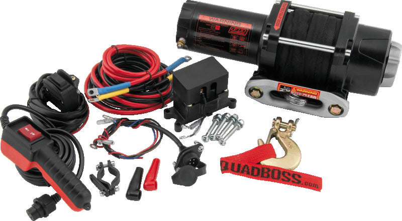QuadBoss Winch 3500Lb W/Synthetic Rope QuadBoss Winches  AXOPROS