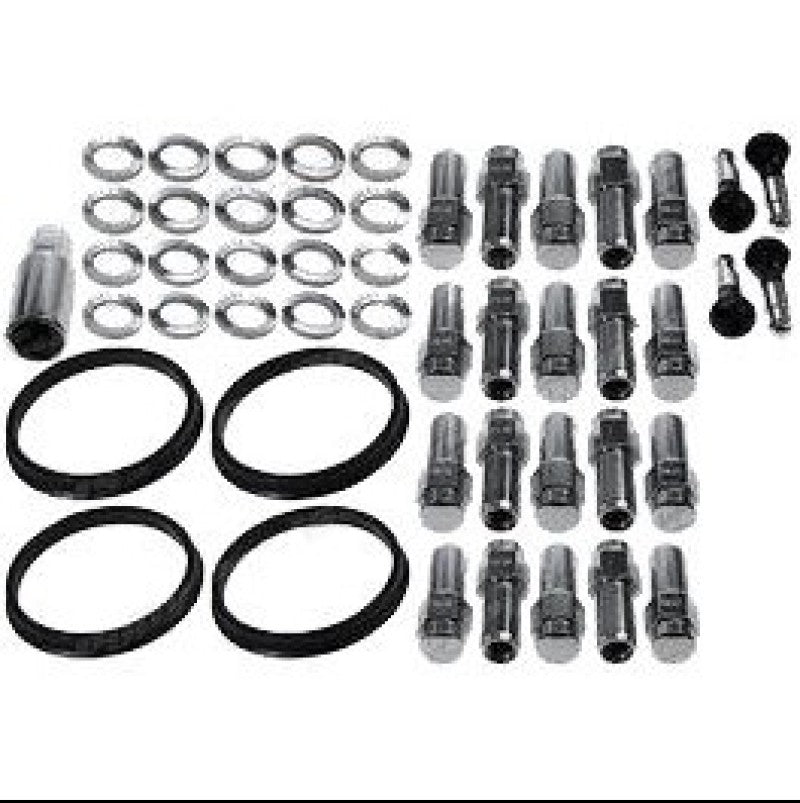 Race Star 1/2in Ford Closed End Deluxe Lug Kit Direct Drill - 20 PK Race Star Lug Nuts  AXOPROS