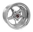 Race Star 92 Drag Star 15x10.00 5x135bc 5.25bs Direct Drill Polished Wheel Race Star Wheels - Cast  AXOPROS