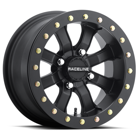 Raceline A71B Mamba 15x7in / 4x156 BP / 0mm Offset / 132.5mm Bore - Satin Black Beadlock Wheel Raceline Wheels - Cast  AXOPROS