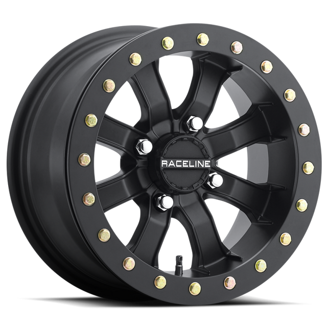 Raceline A71B Mamba 15x7in / 4x156 BP / 0mm Offset / 132.5mm Bore - Satin Black Beadlock Wheel Raceline Wheels - Cast  AXOPROS