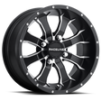 Raceline A77 Mamba 15x7in / 4x156 BP / 5mm Offset / 132.5mm Bore - Black & Machined Wheel Raceline Wheels - Cast  AXOPROS