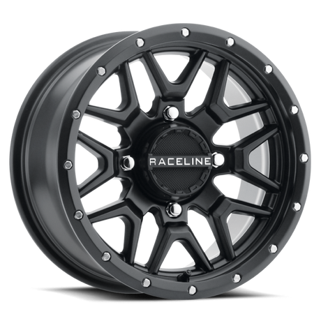 Raceline A94B Krank 14x7in / 4x156 BP / 38mm Offset / 132.5mm Bore - Satin Black Wheel Raceline Wheels - Cast  AXOPROS