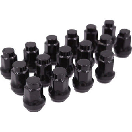 Raceline Conical Lug Nuts - 10mm x 1.25 - 16 Pack - Black Raceline Wheel Accessories  AXOPROS