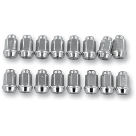 Raceline Conical Lug Nuts - 10mm x 1.25 - 16 Pack - Chrome Raceline Wheel Accessories  AXOPROS