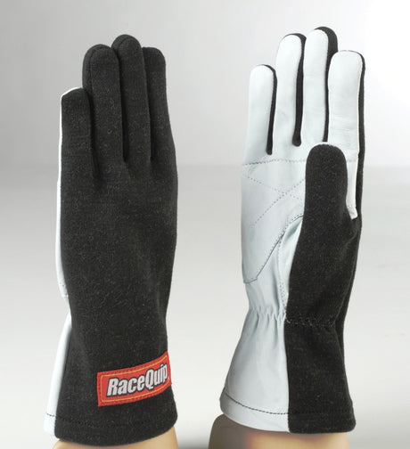 RaceQuip Black Basic Race Glove - Large Racequip Gloves  AXOPROS