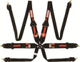 RaceQuip Black FIA CAMLOCK 6pt Pull Up Lap FHR Racequip Seat Belts & Harnesses  AXOPROS